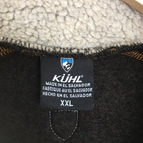 Kuhl Europa Quarter Zip Sweater Fleece Brown Men’s XXL - Picture 6 of 13